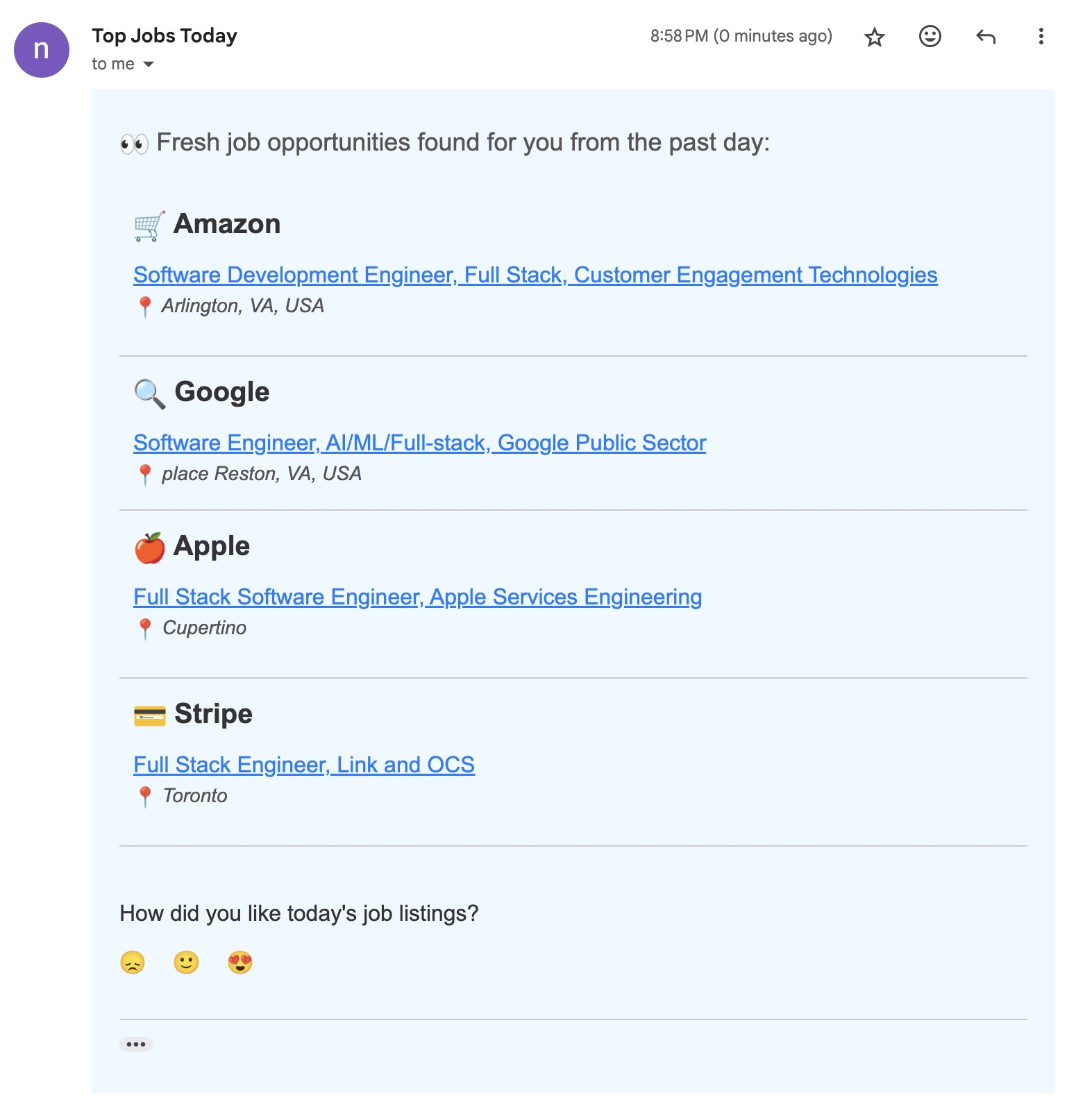 FAANG Jobs Posted in the Last 24h